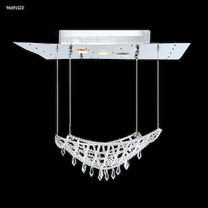 Contemporary - 22 Inch Three Light Crystal Chandelier - 869427