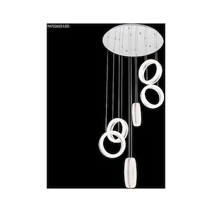 Crystal Ice - 60 Inch 108W 1 LED Ring Acrylic Chandelier - 903727