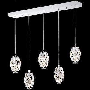 Continental Fashion - LED Chandelier-40 Inches Tall and 35 Inches Wide