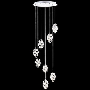 Continental Fashion - LED Chandelier-96 Inches Tall and 20 Inches Wide