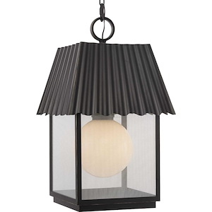 POINT DUME® by Jeffrey Alan Marks for Progress Lighting - Hook Pond™ Collection - 1 Light Outdoor Hanging Lantern In Traditional Style - 1100620