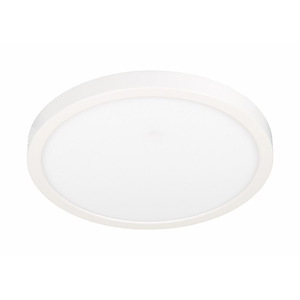 22W 3CCT LED Round Slim Trim Flush Mount-1 Inches Tall and 12 Inches Wide