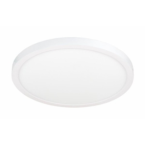30W 3CCT LED Round Slim Trim Flush Mount-1 Inches Tall and 15 Inches Wide