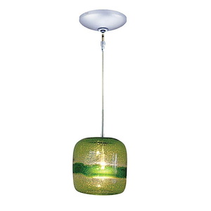 One Light 7.88 Inch Low Voltage Pendant with Canopy Kit