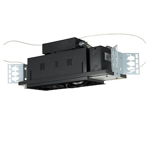 Two Light Double Gimbal Linear Recessed Line Volt Fixture