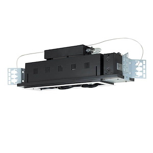 Three Light 50W Double Gimbal Linear Recessed Line Voltage Fixture