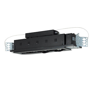 Four Light 7.75 Inch Double Gimbal Linear Recessed Line Voltage Fixture