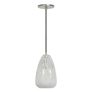 One Light Line 60W Voltage Pendant with Canopy