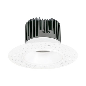 15W 5CCT LED Round Trimless Recessed Downlight with Mud-in Flange and Remote Driver-2 Inches Tall and 6 Inches Wide