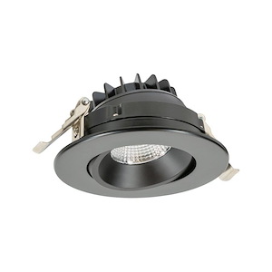 12W 5CCT LED Round Regressed Gimbal Recessed Downlight-2.5 Inches Tall and 5 Inches Wide