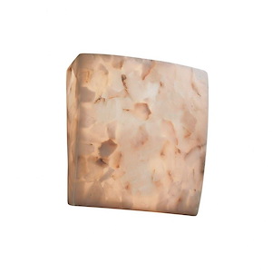 Alabaster Rocks - 8.25 Inch ADA Square Wall Sconce with Alabaster Resin Shade - 922393