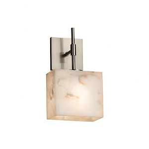 Alabaster Rocks Union - 11 Inch ADA Wall Sconce with Rectangle Alabaster Resin Shade - 1037498