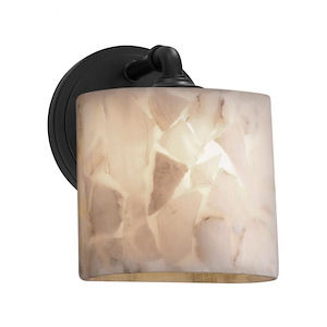 Alabaster Rocks Bronx - 8.75 Inch ADA Wall Sconce with Oval Alabaster Resin Shade - 1037585