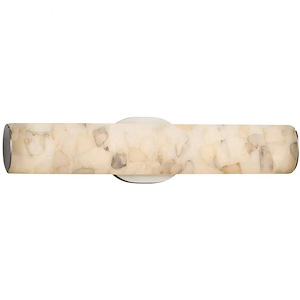 Alabaster Rocks Eliptical - 20 Inch ADA Linear Wall/Bath Vanity with Alabaster Resin Shade - 922515