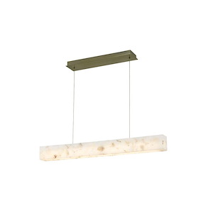Alabaster Rocks Medley - 18W 1 LED Pendant-3.5 Inch Tall and 36 Inch Wide - 1409263
