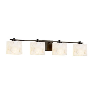 Alabaster Rocks Era - 35.75 Inch Bath Bar with Rectangle Alabaster Resin Shade - 1037571