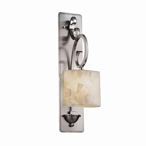 Alabaster Rocks Archway - 11 Inch ADA Wall Sconce with Oval Alabaster Resin Shade - 1037673