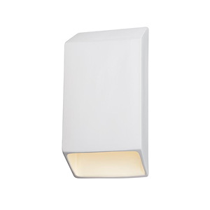Justice Design - 5870 - Ambiance Large Tapered Rectangle Closed Top Sconce - 733689
