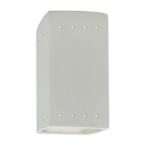 Ambiance - Small Rectangle with Perfs Open Top and Bottom Wall Sconce - 922674