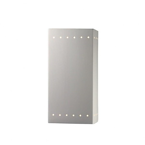Ambiance - Large Rectangle with Perfs Open Top and Bottom Outdoor Wall Sconce - 922687