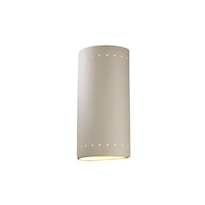Ambiance - Really Big Cylinder with Perfs Open Top and Bottom Wall Sconce