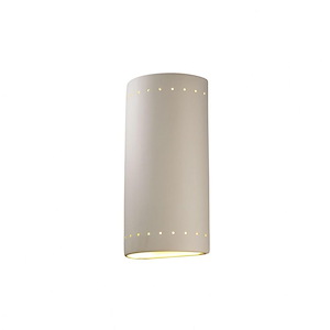 Ambiance - Really Big Cylinder with Perfs Open Top and Bottom Outdoor Wall Sconce - 922721