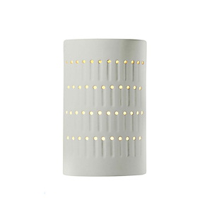 Ambiance - Small Cactus Cylinder Open Top and Bottom Outdoor Wall Sconce - 922779