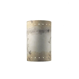 Ambiance - Large ADA Cylinder with Perfs Open Top and Bottom Wall Sconce