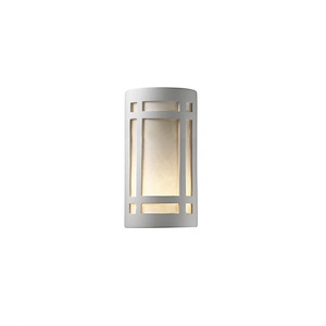 Ambiance - Large ADA Craftsman Window Open Top and Bottom Wall Sconce