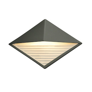 Justice Design - 5600W - Ambiance Diamond Outdoor Downlight Sconce