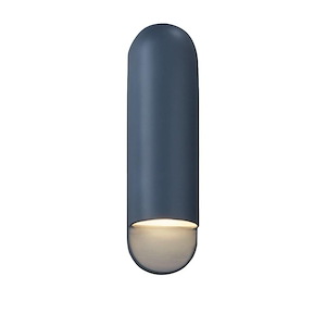 Ambiance - 12W 1 LED Large ADA Capsule Wall Sconce-20 Inches Tall and 5 Inches Wide