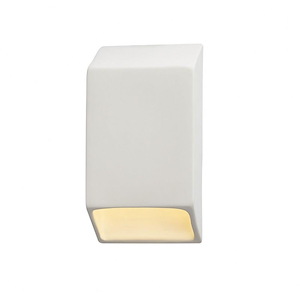 Justice Design - 5860W - Ambiance Small Tapered Rectangle Outdoor Closed Top Sconce - 733687