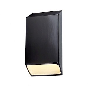 Justice Design - 5870 - Ambiance Large Tapered Rectangle Closed Top Sconce - 733689