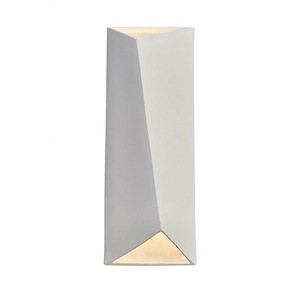 Justice Design - 5895 - Ambiance Diagonal Rectangle Open Top and Bottom Sconce