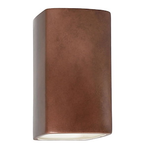 Ambiance - Large ADA Rectangle Open Top Bottom Wall Sconce