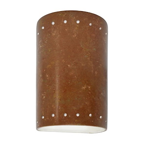Ambiance - Small ADA Cylinder with Perfs Open Top and Bottom Wall Sconce