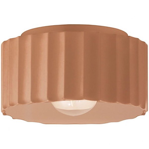 Radiance - 1 Light Medium Gear Outdoor Flush Mount-6.5 Inches Tall and 10 Inches Wide