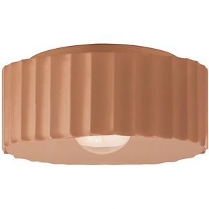 Radiance - 1 Light Large Gear Outdoor Flush Mount-6.5 Inches Tall and 13 Inches Wide