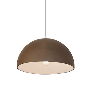 Radiance - 1 Light Dome Pendant with Cord In Modern Style-5.5 Inches Tall and 12.5 Inches Wide - 1275242