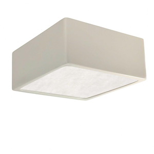 Radiance - 12W 1 LED Short Square Flush Mount In Modern Style-3.5 Inches Tall and 8.25 Inches Wide
