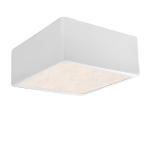 Radiance - 12W 1 LED Short Square Flush Mount In Modern Style-3.5 Inches Tall and 8.25 Inches Wide