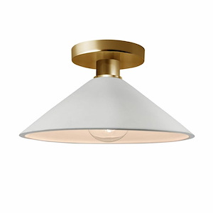 Radiance - Flare Semi-Flush Mount-6.5 Inches Tall and 11.75 Inches Wide