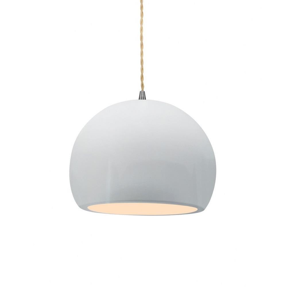 Justice Design CER-6530TWST Radiance - 1 Light Small Globe Pendant-6 Inches Tall and 7 Inches Wide