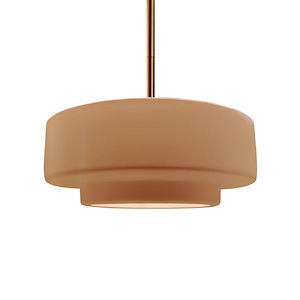 Radiance - 10W 1 LED Tier Stem Pendant-5.25 Inch Tall and 14.5 Inch Wide - 1393158