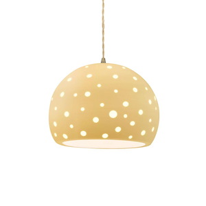 Perforated Globe - 1 Light Pendant-9.25 Inch Tall and 12.25 Inch Wide - 1409281