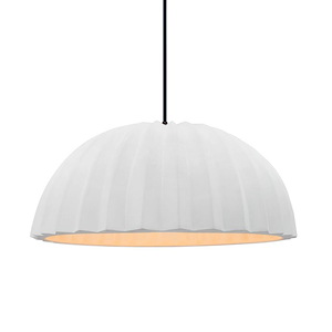 Radiance - 10W 1 LED Pleated Dome Cord Pendant-6 Inch Tall and 13 Inch Wide - 1393209