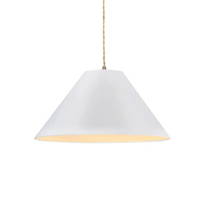 Radiance - 1 Light Avola Cord Pendant-7.25 Inch Tall and 15 Inch Wide - 1393233