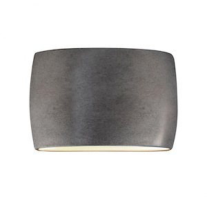 Ambiance Collection - Wide ADA Large Oval Wall Outdoor Sconce Closed Top