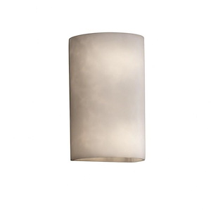 Clouds - 9.25 Inch Small Cylinder Open Top and Bottom Wall Sconce with Cloud Resin Shades
