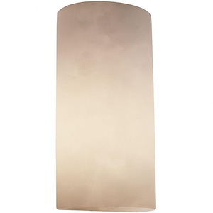Clouds - 21.25 Inch Really Big Cylinder Open Top &amp; Bottom Wall Sconce with Rectangle Cloud Resin Shades